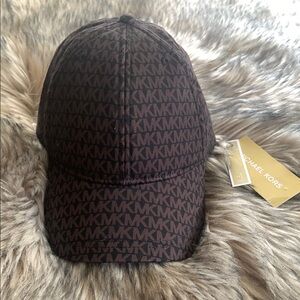 Michael Kors Chocolate Logo Baseball Hat NWT
